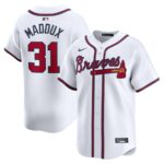 Greg Maddux Atlanta Braves Nike Home Limited Player Jersey - White - 49Native