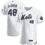 Jacob deGrom New York Mets Nike Home Player Jersey - White - 49Native