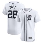 Javier Baez Detroit Tigers Nike Home Elite Player Jersey - White - 49Native