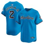Jazz Chisholm Jr. Miami Marlins Nike Alternate Limited Player Jersey - Blue - 49Native