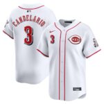 Jeimer Candelario Cincinnati Reds Nike Home Limited Player Jersey - White - 49Native