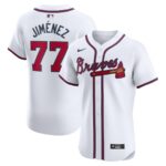 Joe Jimenez Atlanta Braves Nike Home Elite Player Jersey - White - 49Native