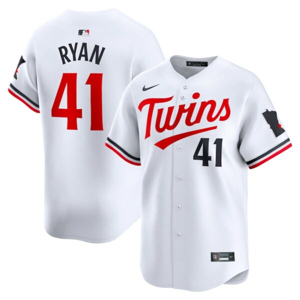 Joe Ryan Minnesota Twins Nike Home Limited Player Jersey - White - 49Native