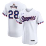 Jonah Heim Texas Rangers Nike 2024 Gold Collection Elite Player Jersey - White - 49Native