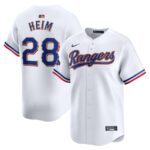Jonah Heim Texas Rangers Nike 2024 Gold Collection Limited Player Jersey - White - 49Native