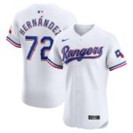 Jonathan Hernández Texas Rangers Nike Home Elite Player Jersey - White - 49Native