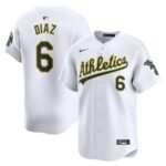 Jordan Diaz Oakland Athletics Nike Home Limited Player Jersey - White - 49Native