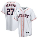Jose Altuve Houston Astros Nike Home Replica Player Name Jersey - White - 49Native