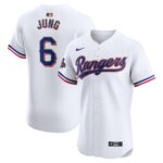 Josh Jung Texas Rangers Nike 2024 Gold Collection Elite Player Jersey - White - 49Native