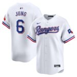 Josh Jung Texas Rangers Nike Home Limited Player Jersey - White - 49Native