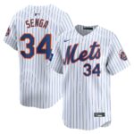 Kodai Senga New York Mets Nike 2024 MLB World Tour London Series Home Limited Player Jersey - White - 49Native