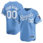 Kansas City Royals Nike  Alternate Limited Custom Jersey - Light Blue - 49Native