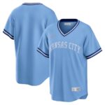 Kansas City Royals Nike Road Cooperstown Collection Team Jersey - Light Blue - 49Native