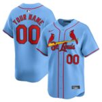 St. Louis Cardinals Nike  Alternate Limited Custom Jersey - Light Blue - 49Native