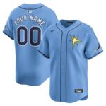 Tampa Bay Rays Nike  Alternate Limited Custom Jersey - Light Blue - 49Native