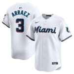 Luis Arraez Miami Marlins Nike Home Limited Player Jersey - White - 49Native