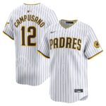 Luis Campusano San Diego Padres Nike Home Limited Player Jersey - White - 49Native