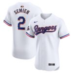 Marcus Semien Texas Rangers Nike 2024 Gold Collection Elite Player Jersey - White - 49Native