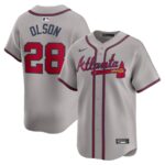 Matt Olson Atlanta Braves Nike Away Limited Player Jersey - Gray - 49Native