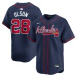 Matt Olson Atlanta Braves Nike Alternate Limited Player Jersey - Navy - 49Native
