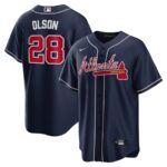 Matt Olson Atlanta Braves Nike Alternate Replica Player Jersey - Navy - 49Native