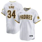 Michael King San Diego Padres Nike Home Limited Player Jersey - White - 49Native