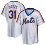Mike Piazza New York Mets Nike Home Cooperstown Collection Player Jersey - White - 49Native