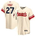 Mike Trout Los Angeles Angels Nike City Connect Replica Player Jersey - Cream - 49Native