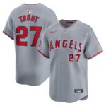 Mike Trout Los Angeles Angels Nike Away Limited Player Jersey - Gray - 49Native