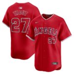 Mike Trout Los Angeles Angels Nike Alternate Limited Player Jersey - Red - 49Native