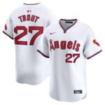 Mike Trout Los Angeles Angels Nike Alternate Limited Player Jersey - White - 49Native