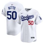 Mookie Betts Los Angeles Dodgers Nike Home Limited Player Jersey - White - 49Native