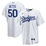 Mookie Betts Los Angeles Dodgers Nike Home Replica Player Name Jersey - White - 49Native