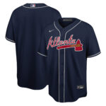 Atlanta Braves Nike Big & Tall Alternate Replica Team Jersey - Navy - 49Native