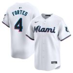 Nick Fortes Miami Marlins Nike Home Limited Player Jersey - White - 49Native