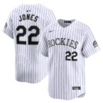 Nolan Jones Colorado Rockies Nike Home Limited Player Jersey - White - 49Native