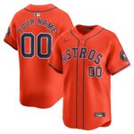 Houston Astros Nike  Alternate Limited Custom Jersey - Orange - 49Native