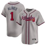 Ozzie Albies Atlanta Braves Nike Away Limited Player Jersey - Gray - 49Native
