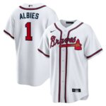 Ozzie Albies Atlanta Braves Nike Home Replica Player Name Jersey - White - 49Native