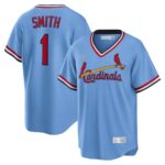 Ozzie Smith St. Louis Cardinals Nike Road Cooperstown Collection Player Jersey - Light Blue - 49Native