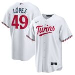 Pablo López Minnesota Twins Nike Home  Replica Player Jersey - White - 49Native