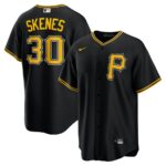 Paul Skenes Pittsburgh Pirates Nike Alternate Replica Player Jersey - Black - 49Native