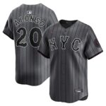 Pete Alonso New York Mets Nike 2024 City Connect Limited Player Jersey - Graphite - 49Native