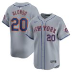 Pete Alonso New York Mets Nike Away Limited Player Jersey - Gray - 49Native