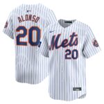 Pete Alonso New York Mets Nike 2024 MLB World Tour London Series Home Limited Player Jersey - White - 49Native