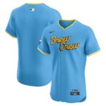 Milwaukee Brewers Nike City Connect Elite Jersey - Powder Blue - 49Native