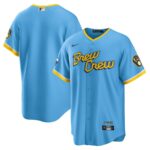 Milwaukee Brewers Nike City Connect Replica Team Jersey - Powder Blue - 49Native