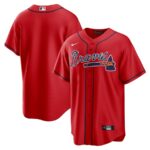 Atlanta Braves Nike Alternate Replica Team Jersey - Red - 49Native
