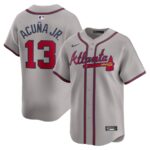 Ronald Acuña Jr. Atlanta Braves Nike Away Limited Player Jersey - Gray - 49Native
