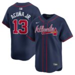 Ronald Acuña Jr. Atlanta Braves Nike Alternate Limited Player Jersey - Navy - 49Native